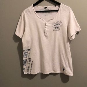 BUFFALO DAVID BITTON WHITE S/S T-SHIRT (M)